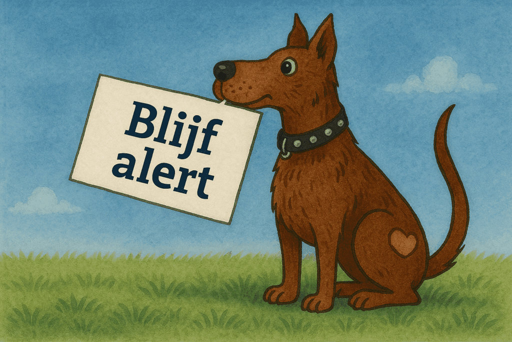 blijf alert
